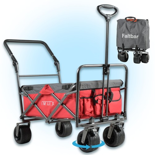 Imlex bollerwagen 4275 rot - bollerwagen, im-4275