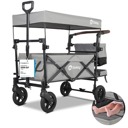 150kg bollerwagen faltbar mit - 150kg,
