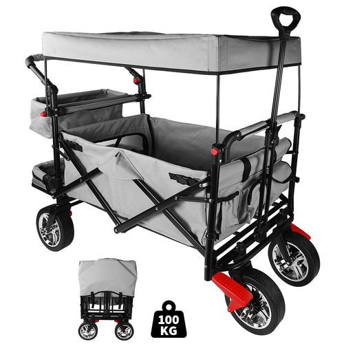 150kg bollerwagen faltbar mit - 150kg,