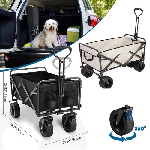 150kg 120l bollerwagen faltbar - 150kg,