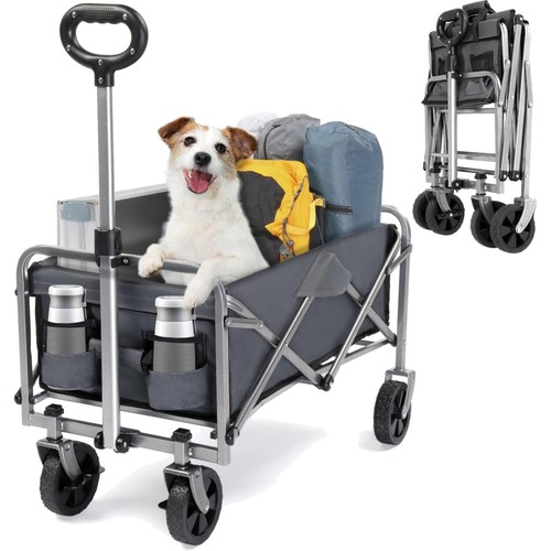 Bollerwagen faltbar grau - bollerwagen, 100